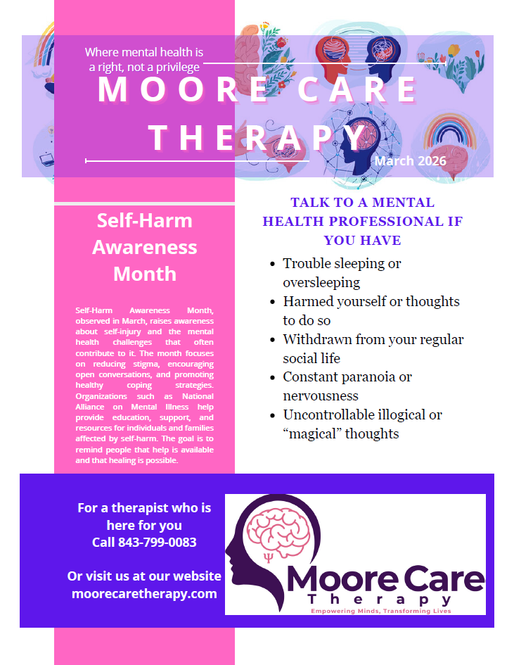 Moore Care Therapy Newsletter
